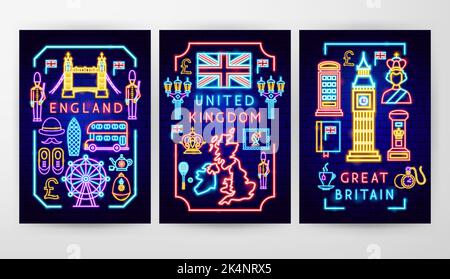 Great Britain Flyer Concepts Stock Vector