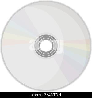 Cd disc data, illustration, vector on a white background. Stock Vector
