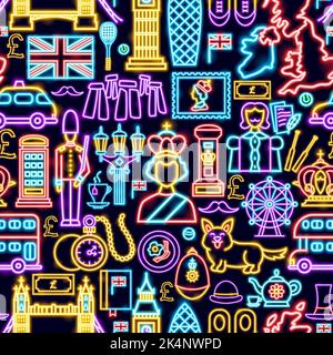 Great Britain Seamless Pattern Stock Vector