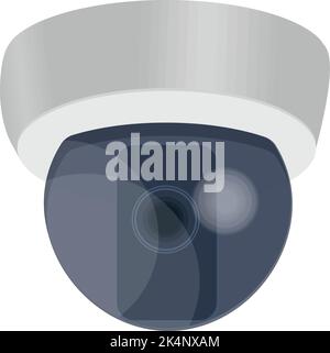 Surveillance camera, illustration, vector on a white background. Stock Vector