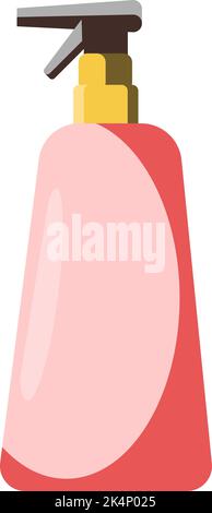 Alcohol spray cleaner, illustration, vector on a white background. Stock Vector