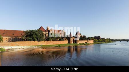 Malbork Castle, Poland - August 8, 2018: Marlbork, ancient medieval castle Stock Photo