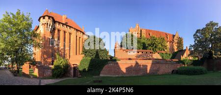 Malbork Castle, Poland - August 8, 2018: Marlbork, ancient medieval castle Stock Photo