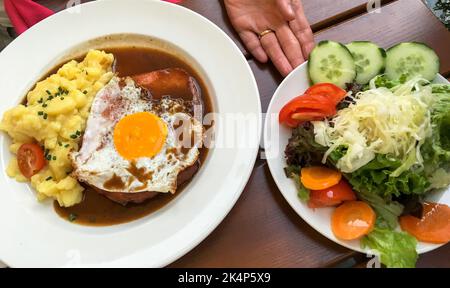 Bavaria, Germany - August 15, 2018: Typical dishes of the Bavarian tradition Stock Photo