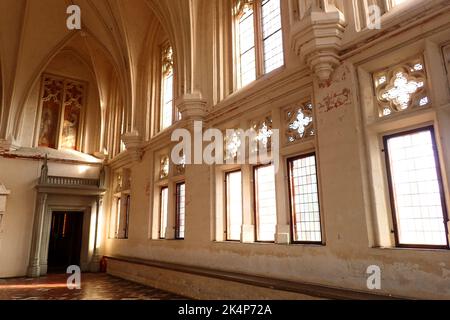 Malbork Castle, Poland - August 8, 2018: Marlbork, ancient medieval castle Stock Photo