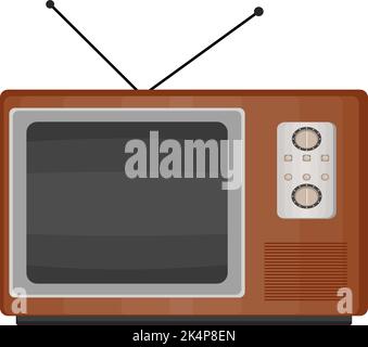 old tv antenna cartoon vector illustration Stock Vector Image & Art - Alamy