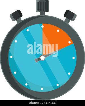 Waterproof stopwatch, illustration, vector on a white background. Stock Vector