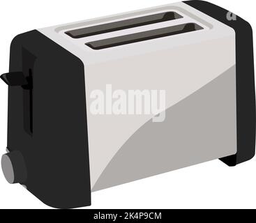 Bread toaster, illustration, vector on a white background. Stock Vector