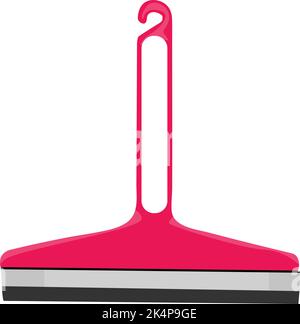 Pink table wiper, illustration, vector on a white background. Stock Vector