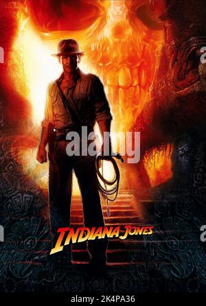 HARRISON FORD POSTER, INDIANA JONES AND THE KINGDOM OF THE CRYSTAL SKULL, 2008 Stock Photo