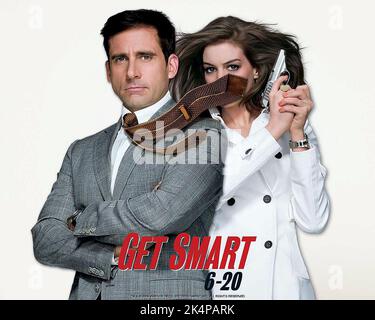 STEVE CARELL, ANNE HATHAWAY POSTER, GET SMART, 2008 Stock Photo