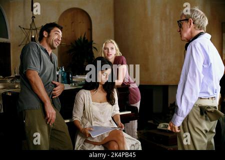 JAVIER BARDEM, PENELOPE CRUZ, SCARLETT JOHANSSON, WOODY ALLEN, VICKY CRISTINA BARCELONA, 2008 Stock Photo