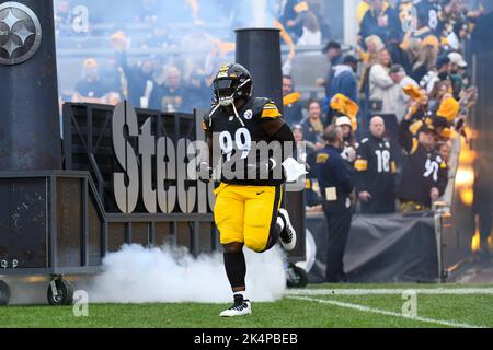 Pittsburgh Steelers defensive tackle Larry Ogunjobi (99) lines up