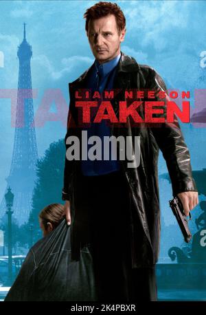 LIAM NEESON POSTER, TAKEN, 2008 Stock Photo