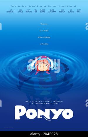 PONYO POSTER, PONYO ON THE CLIFF, 2008 Stock Photo