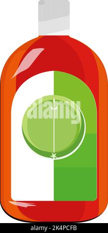 Material softener, illustration, vector on a white background. Stock Vector