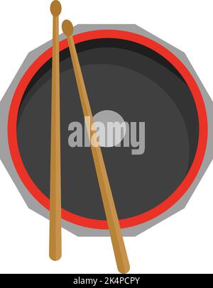 drum icon black vector illustration Stock Vector Image & Art - Alamy