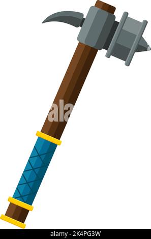 War hammer, illustration, vector on a white background. Stock Vector