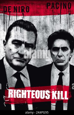 ROBERT DE NIRO, AL PACINO POSTER, RIGHTEOUS KILL, 2008 Stock Photo