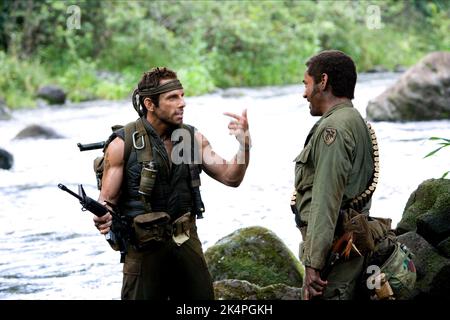 BEN STILLER, ROBERT DOWNEY JR, TROPIC THUNDER, 2008 Stock Photo