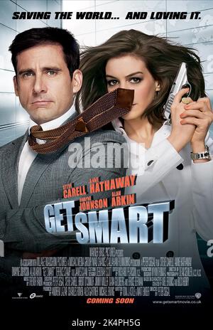 STEVE CARELL, ANNE HATHAWAY POSTER, GET SMART, 2008 Stock Photo