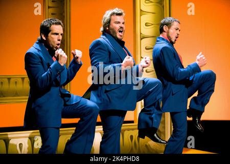 BEN STILLER, JACK BLACK, ROBERT DOWNEY JR., TROPIC THUNDER, 2008 Stock Photo