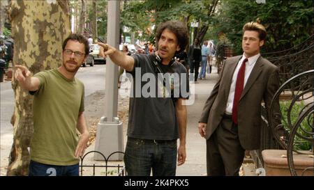JOEL COEN, BRAD PITT, BURN AFTER READING, 2008 Stock Photo - Alamy