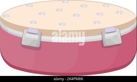 Tiffin box, illustration, vector on a white background. Stock Vector