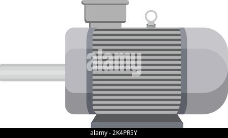 Induction motor, illustration, vector on a white background. Stock Vector