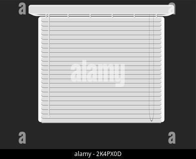 Closed window, illustration, vector on a white background. Stock Vector