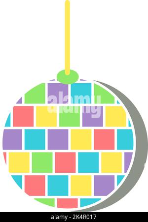 Birthday lights, illustration, vector on a white background. Stock Vector
