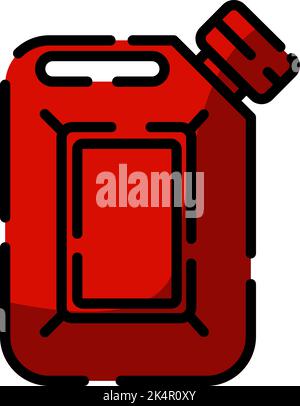 Camping fuel, illustration, vector on a white background. Stock Vector