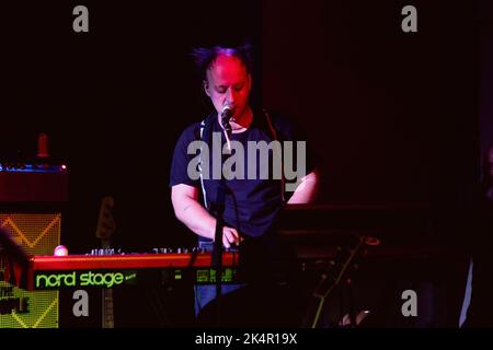 Jamie Rendle of British rock band Will and the People performs live at ...