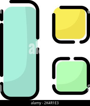 Photo collage, illustration, vector on a white background. Stock Vector