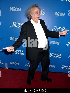 New York City, NY, 03/10/2022, Zlatko Buric attending the 'Triangle of Sadness' New York Screening held at Regal Union Square on October 3, 2022 in New York City, NY ©Steven Bergman/AFF-USA.COM Stock Photo