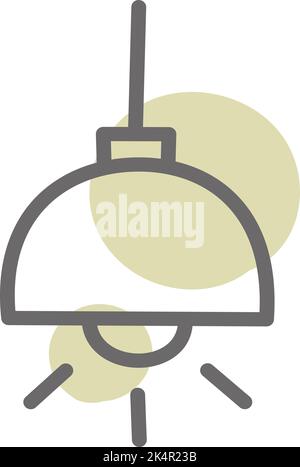 Kitchen lamp, illustration, vector on a white background. Stock Vector