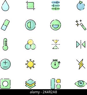 Photo editor, illustration, vector on a white background. Stock Vector