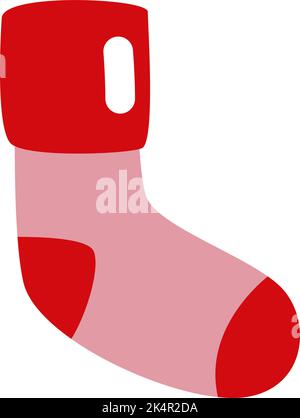 Red socks ,illustration, vector on white background Stock Vector Image & Art  - Alamy