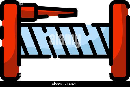 Firefighter hose pipe reel , illustration, vector on a white background. Stock Vector