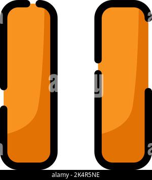 Mobile call on hold, illustration, vector on a white background. Stock Vector