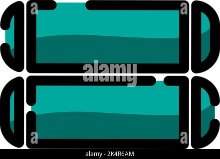 Mobile ebook, illustration, vector on a white background. Stock Vector