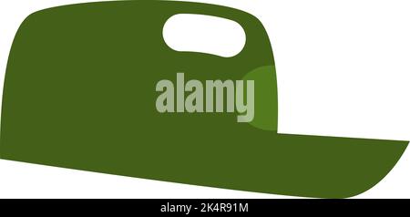 Military cap, illustration, vector on a white background. Stock Vector