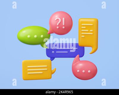 Oval Blank Chat Box With Colorful Striped Background Design ...