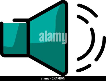 Mobile speaker, illustration, vector on a white background. Stock Vector