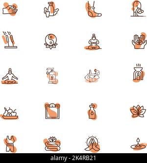 Spa day, illustration, vector on a white background. Stock Vector