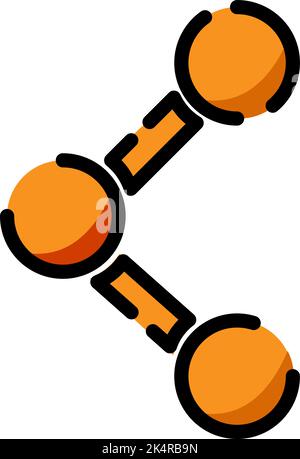 Mobile share, illustration, vector on a white background. Stock Vector
