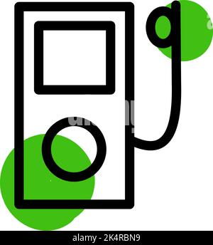 Mp3 music player, illustration, vector on a white background. Stock Vector