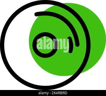 Music cd, illustration, vector on a white background. Stock Vector