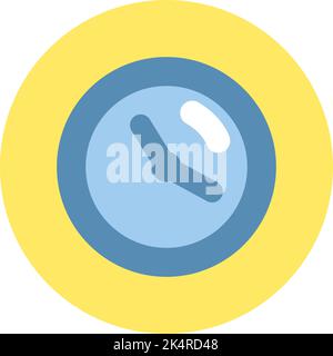 Time for a meal, illustration, vector on a white background. Stock Vector