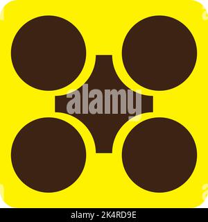 Abstract circles, illustration, vector on a white background. Stock Vector